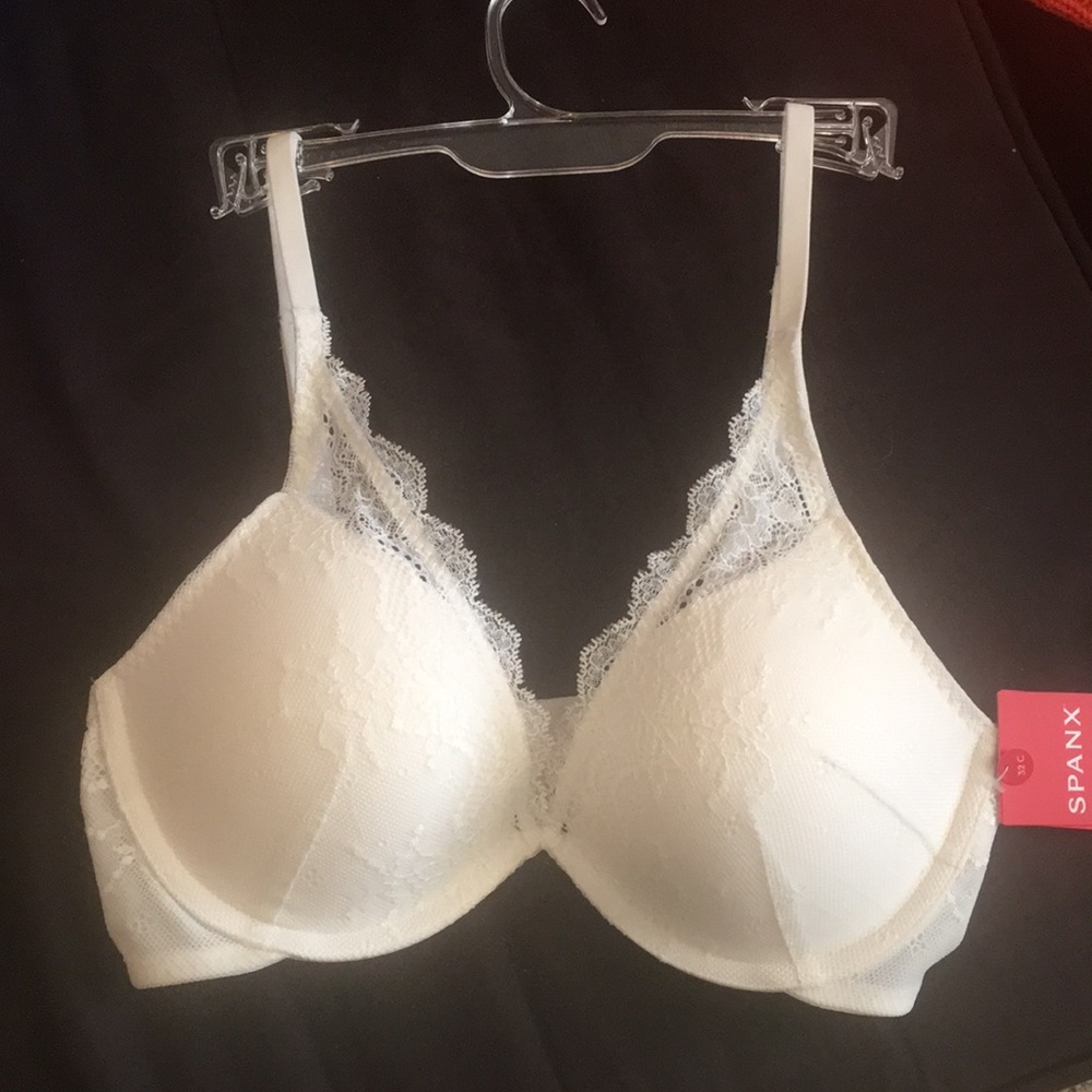 Spanx padded push-up bra, Size 32 C, Lace, cream , NWOT